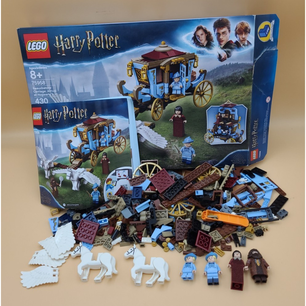 Lego 75958 Harry Potter Beauxbatons Carriage: Arrival at Hogwarts Com Box Manual